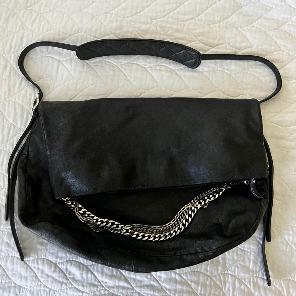 Jimmy Choo Black Boho Biker Bag